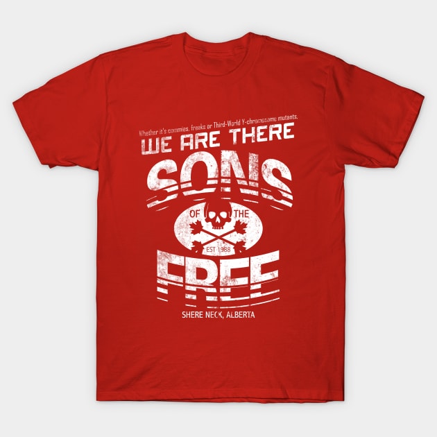 Sons of the Free, distressed from NIGHTBREED T-Shirt by hauntedjack